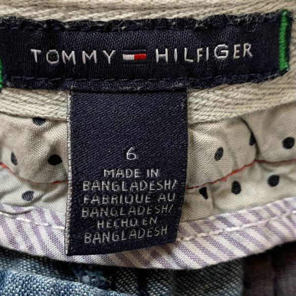 Tommy Hilfiger Light Denim Short Shorts Women Sz 6 Mid-rise Cotton - Picture 9 of 9